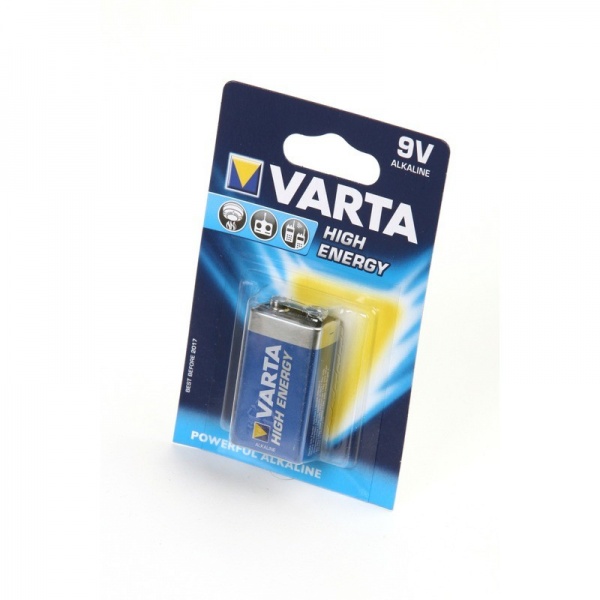 Батарейка VARTA 6LR61 ENERGY крона BL1(1/10)щелочь