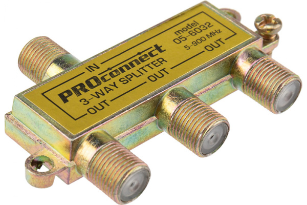 Разветвитель антенный на 3-е Proconnect splitter 5-900МГц 05-6032