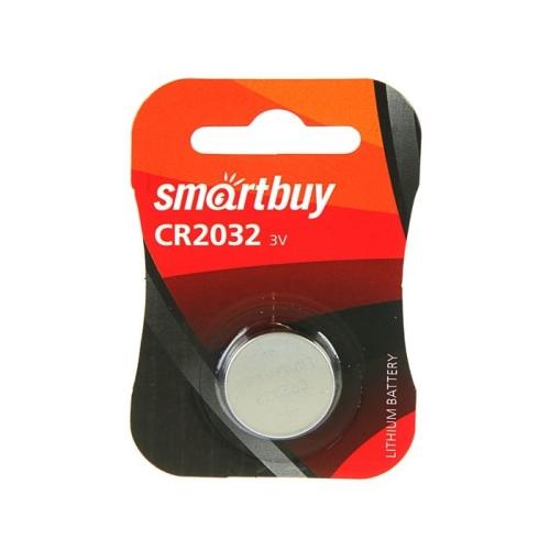 Батарейка плоская Smartbuy CR2032\1B (13\720) (SBBL-2032-1B)