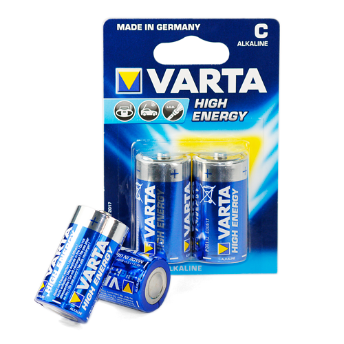 Батарейка VARTA LR14 ENERGY средняя BL2 (2/20) щелочь