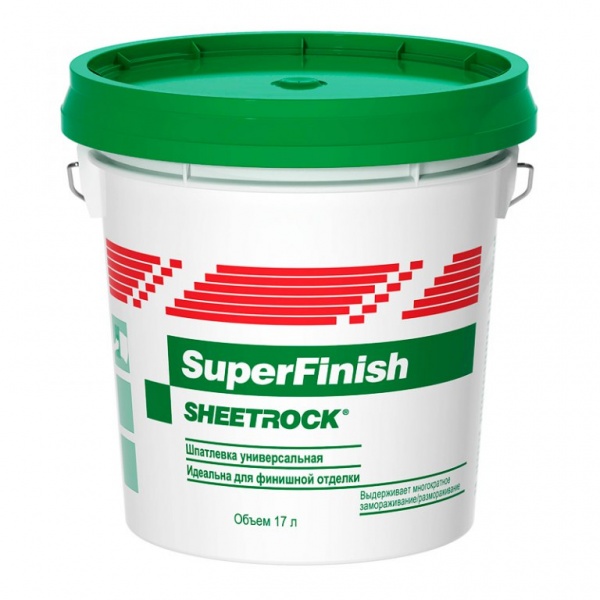 Шпатлевка Sheetrock SuperFinish готовая 17 л/27,2 кг