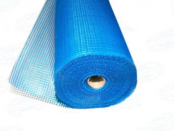 Сетка фасадная SD-GLASS армир синяя 5*5 (рулон 50 м)