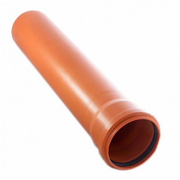 Труба 110 мм L - 0,5 м оранжевая