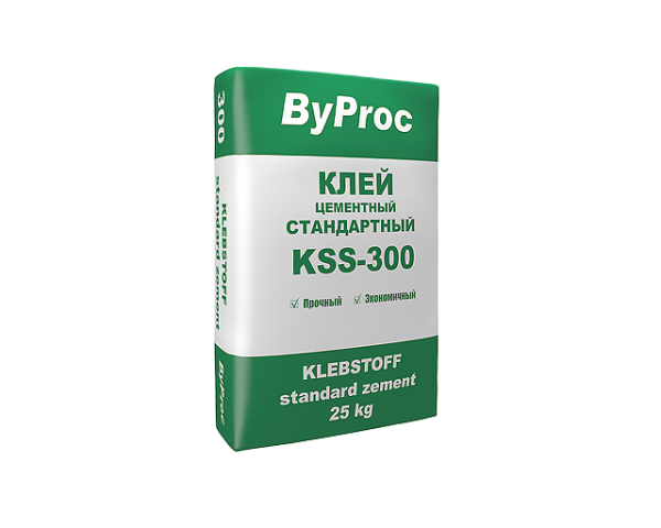 Клей для плитки ByProc KSS-300 для внутренних работ 25 кг