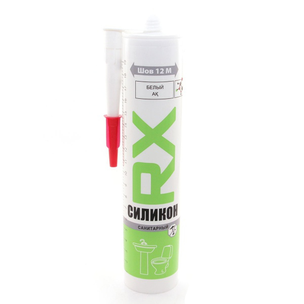 Герметик-силикон RX санитарный белый 280 мл