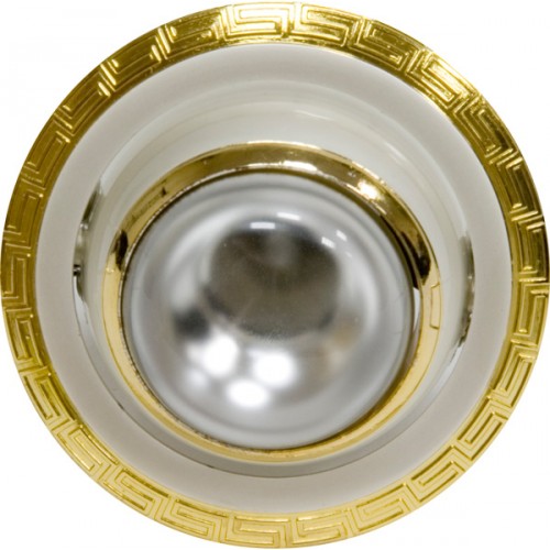 Светильник FERON 1723 R50 жемчужное/золото