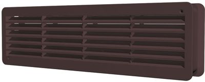 Вентиляционная решетка ЭРА переточная 450*91 АБС коричневая (4409ДП кор )