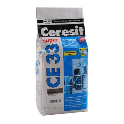 Затирка Ceresit CE-33 антрацит 2 кг