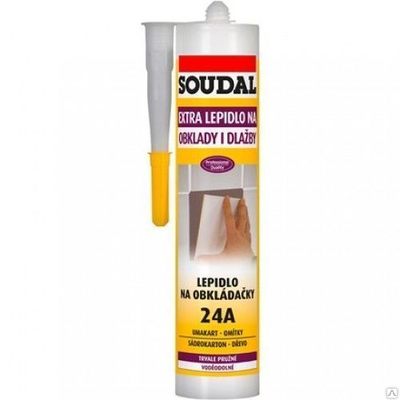 Жидкие гвозди супер клей для плитки Soudal 24А 310 мл 102274