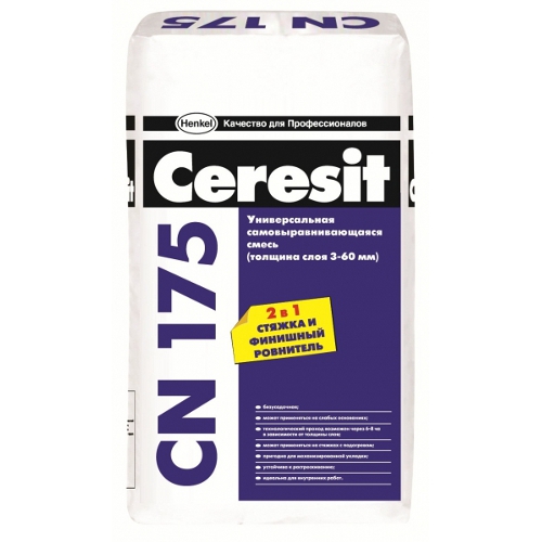 Самовыравнивающий пол Ceresit CN-175 25кг (от 3мм)