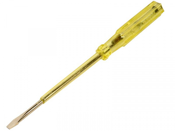 Отвертка индикаторная желт. ручка 100-500в 190мм