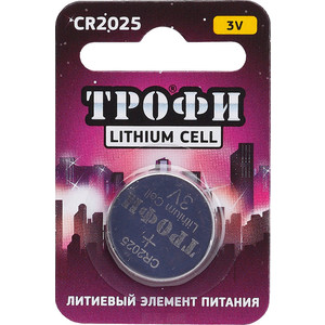 Батарейка ТРОФИ CR2025 BP5