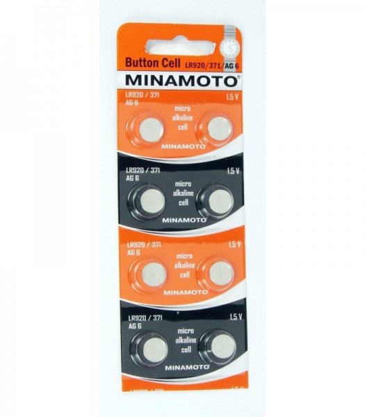 Батарейка плоская AG6 MINAMOTO LR-920 BL-10