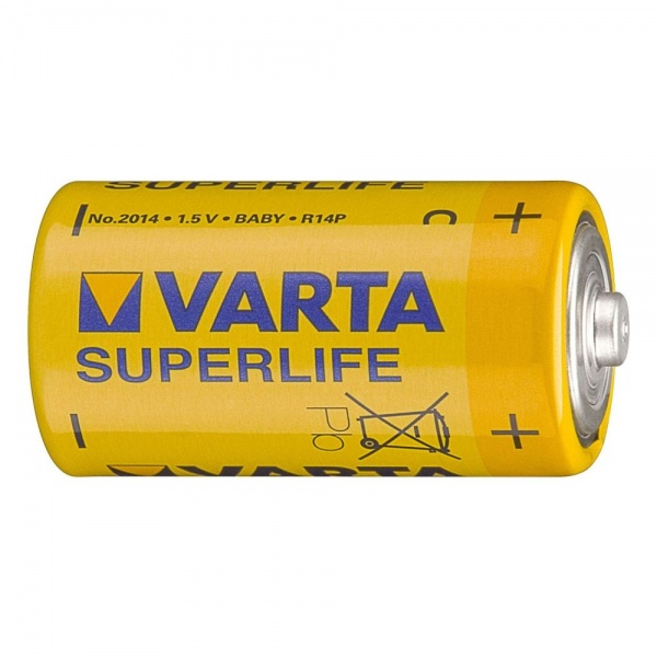 Батарейка VARTA R14 SUPERLIFE средняя SH2 (2/24) соль