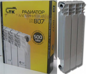 Радиатор STK алюминиевый 807/8 8 секций
