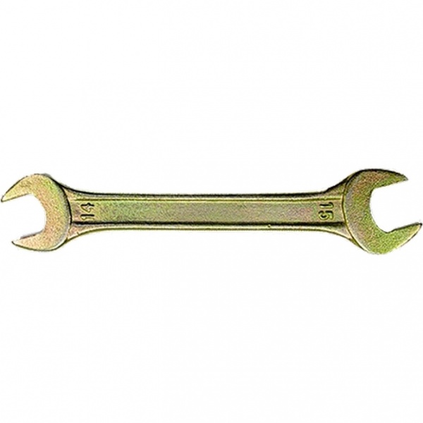 Ключ рожковый 12*13 мм, желтый Сибртех 14305